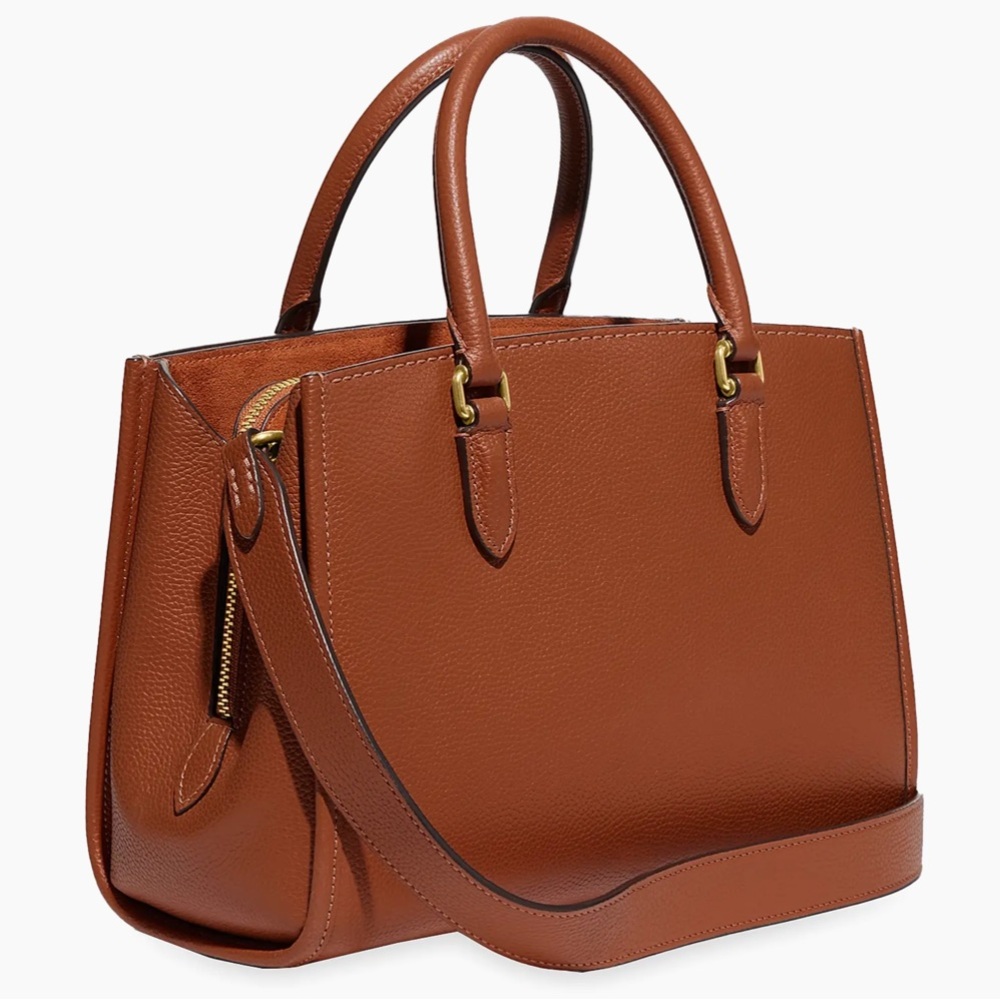 COACH Brooke Pebbled Leather Satchel - Picture 2 of 7